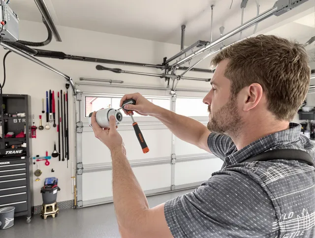 Garage door opener repair service by Somerset Garage Door Repair in Somerset